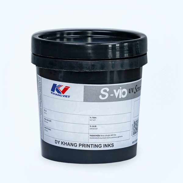 Hũ nhựa đen mực S-Vio thuộc dòng mực in UV của Khang Việt