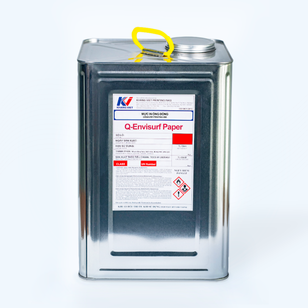 Thùng thiếc mực Q-Envisurf Paper thuộc dòng mực in ống đồng của Khang Việt