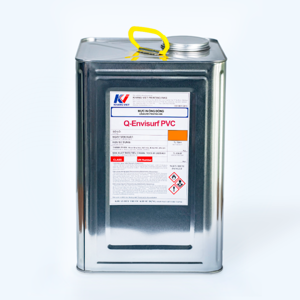 Thùng thiếc mực Q-Envisurf PVC thuộc dòng mực in ống đồng của Khang Việt
