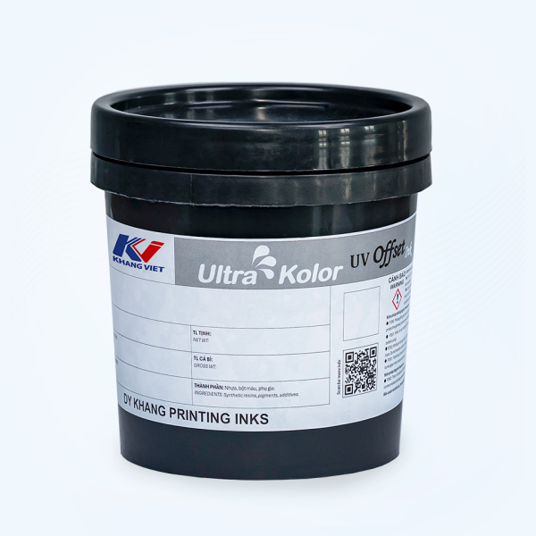 Hũ nhựa đen mực UltraKolor PVC thuộc dòng mực in UV của Khang Việt